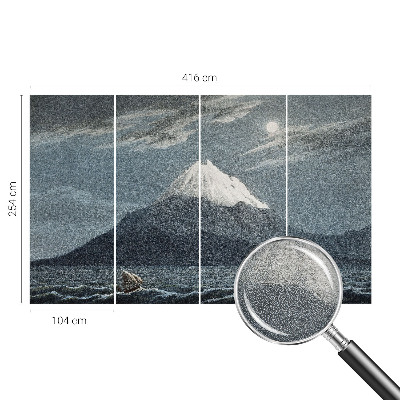 Vliesová fototapeta do ložnice Měsíční noc