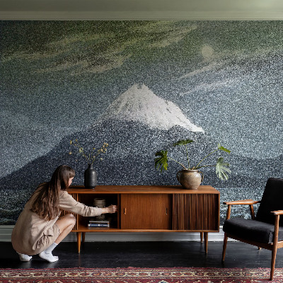 Vliesová fototapeta do ložnice Měsíční noc