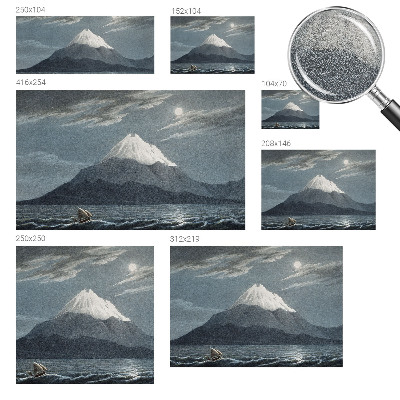 Vliesová fototapeta do ložnice Měsíční noc