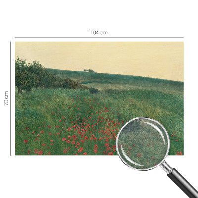 Vliesová fototapeta do ložnice Maková pole