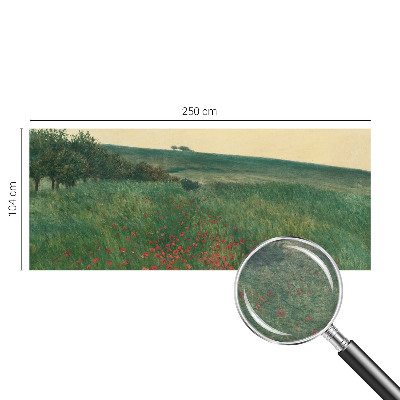 Vliesová fototapeta do ložnice Maková pole