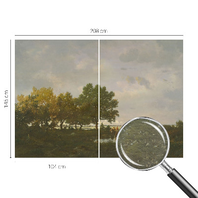 Fotografická tapeta vliesová Lesní krajina