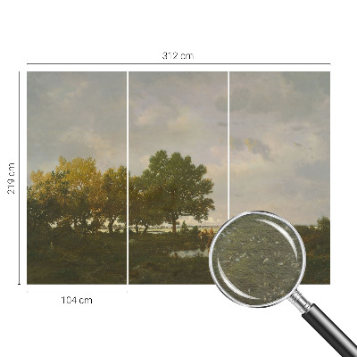 Fotografická tapeta vliesová Lesní krajina