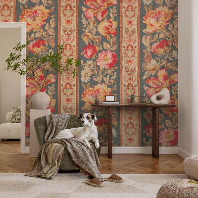 Moderní fototapeta na míru Barevné květiny