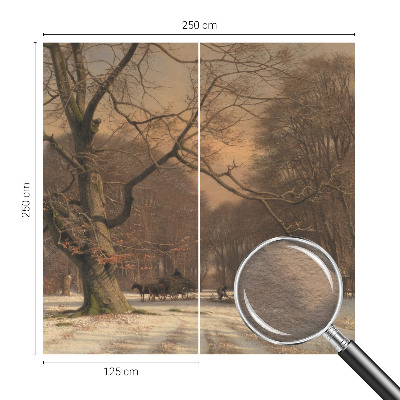 Fototapeta do ložnice Zimní krajina