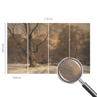 Fototapeta do ložnice Zimní krajina