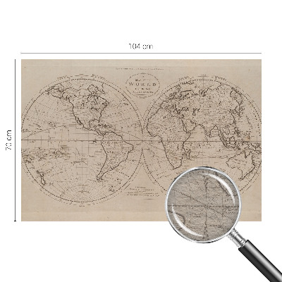 Vliesová fototapeta do obýváků Stará mapa
