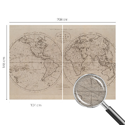 Vliesová fototapeta do obýváků Stará mapa