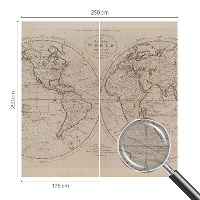 Vliesová fototapeta do obýváků Stará mapa