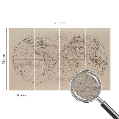 Vliesová fototapeta do obýváků Stará mapa
