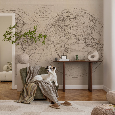 Vliesová fototapeta do obýváků Stará mapa