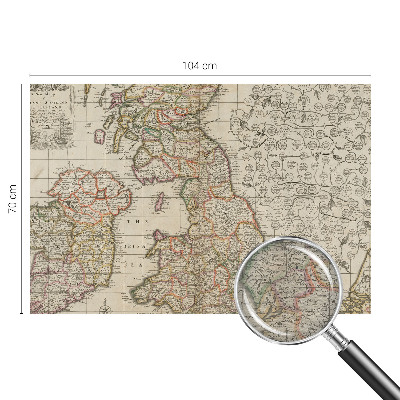 Vliesová fototapeta do ložnice Starožitná mapa