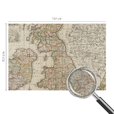Vliesová fototapeta do ložnice Starožitná mapa