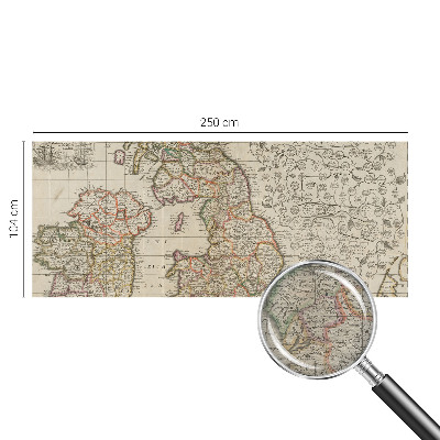 Vliesová fototapeta do ložnice Starožitná mapa