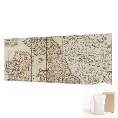 Vliesová fototapeta do ložnice Starožitná mapa