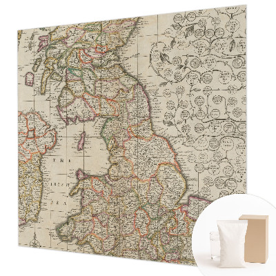 Vliesová fototapeta do ložnice Starožitná mapa