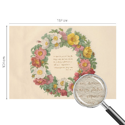 Vliesová fototapeta na zeď Květinový věnec