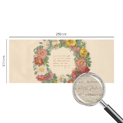 Vliesová fototapeta na zeď Květinový věnec