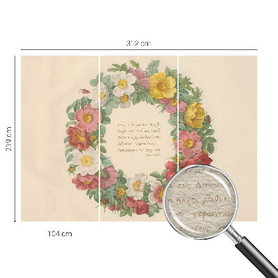 Vliesová fototapeta na zeď Květinový věnec