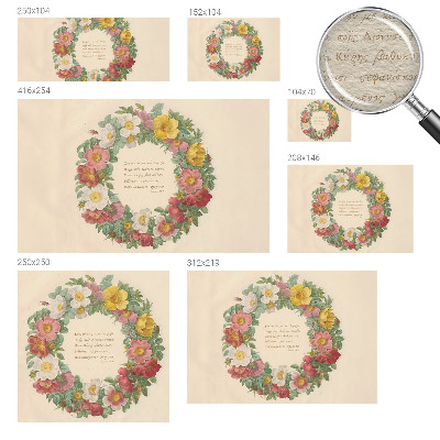 Vliesová fototapeta na zeď Květinový věnec