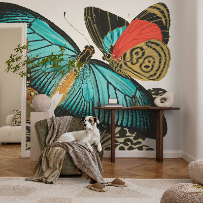 Fototapeta do ložnice Barevné motýly