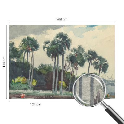 Vliesová fototapeta pro děti Exotické palmy