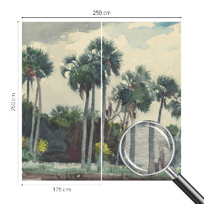 Vliesová fototapeta pro děti Exotické palmy