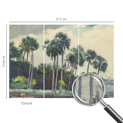 Vliesová fototapeta pro děti Exotické palmy