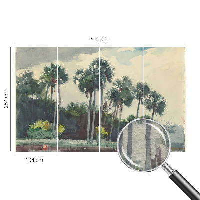 Vliesová fototapeta pro děti Exotické palmy