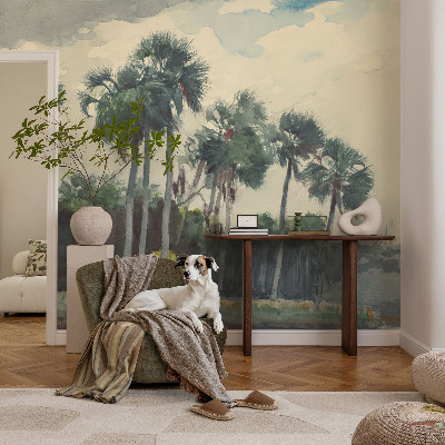 Vliesová fototapeta pro děti Exotické palmy