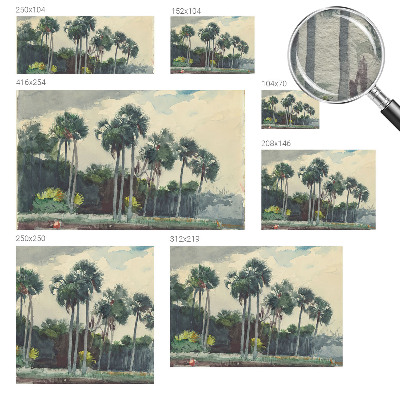 Vliesová fototapeta pro děti Exotické palmy