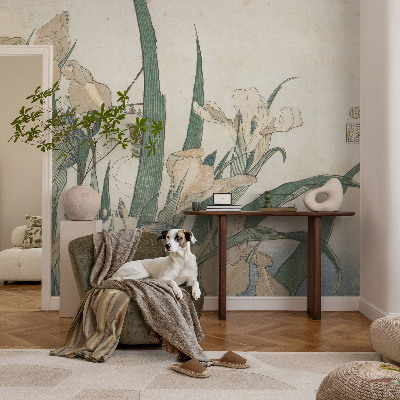 Fototapeta s potiskem na vliesu Jemné kosatce