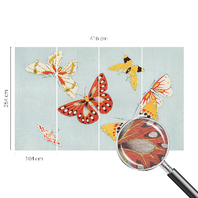 Fototapeta na míru do ložnice Umělecké motýly