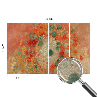 Fototapeta na míru do obýváku Abstraktní květiny