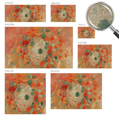 Fototapeta na míru do obýváku Abstraktní květiny