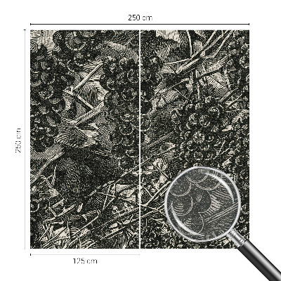 Fototapeta na míru do obýváku Hroznový tisk