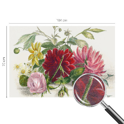 Vliesová fototapeta do ložnice Kytice květin