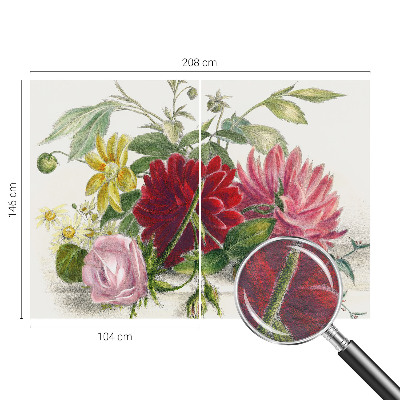 Vliesová fototapeta do ložnice Kytice květin