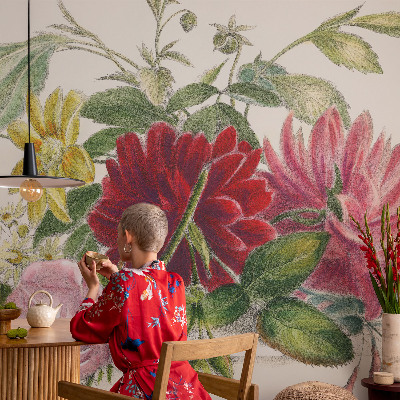 Vliesová fototapeta do ložnice Kytice květin