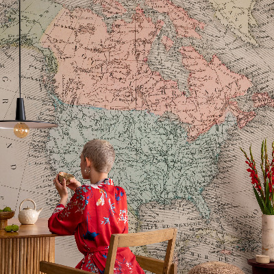 Vliesová fototapeta pro děti Historická mapa