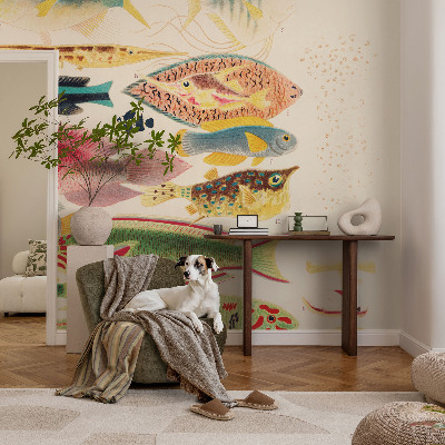 Vliesová fototapeta s potiskem Barevné ryby