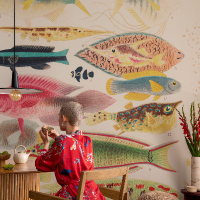 Vliesová fototapeta s potiskem Barevné ryby
