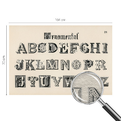 Vliesová fototapeta do ložnice Dekorativní písmena