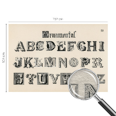 Vliesová fototapeta do ložnice Dekorativní písmena