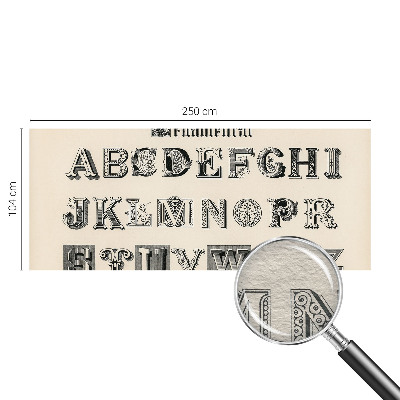 Vliesová fototapeta do ložnice Dekorativní písmena