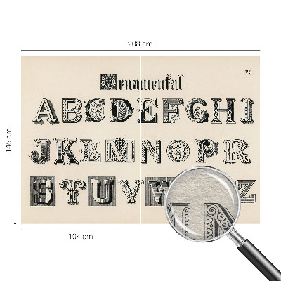 Vliesová fototapeta do ložnice Dekorativní písmena