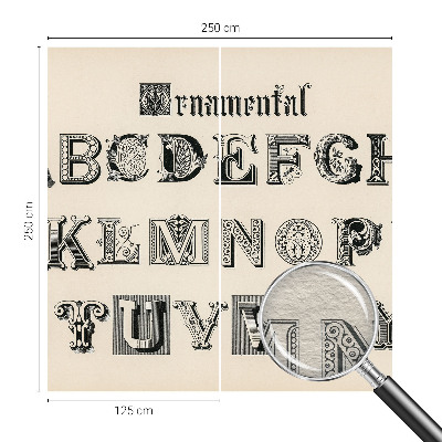 Vliesová fototapeta do ložnice Dekorativní písmena