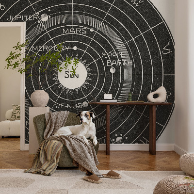 Fototapeta s potiskem na vliesu Kosmický diagram
