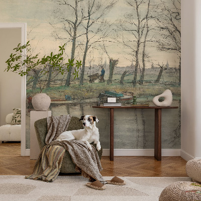 Fototapeta na míru do ložnice Zimní krajina