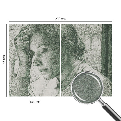 Vliesová fototapeta s potiskem Reflexivní žena